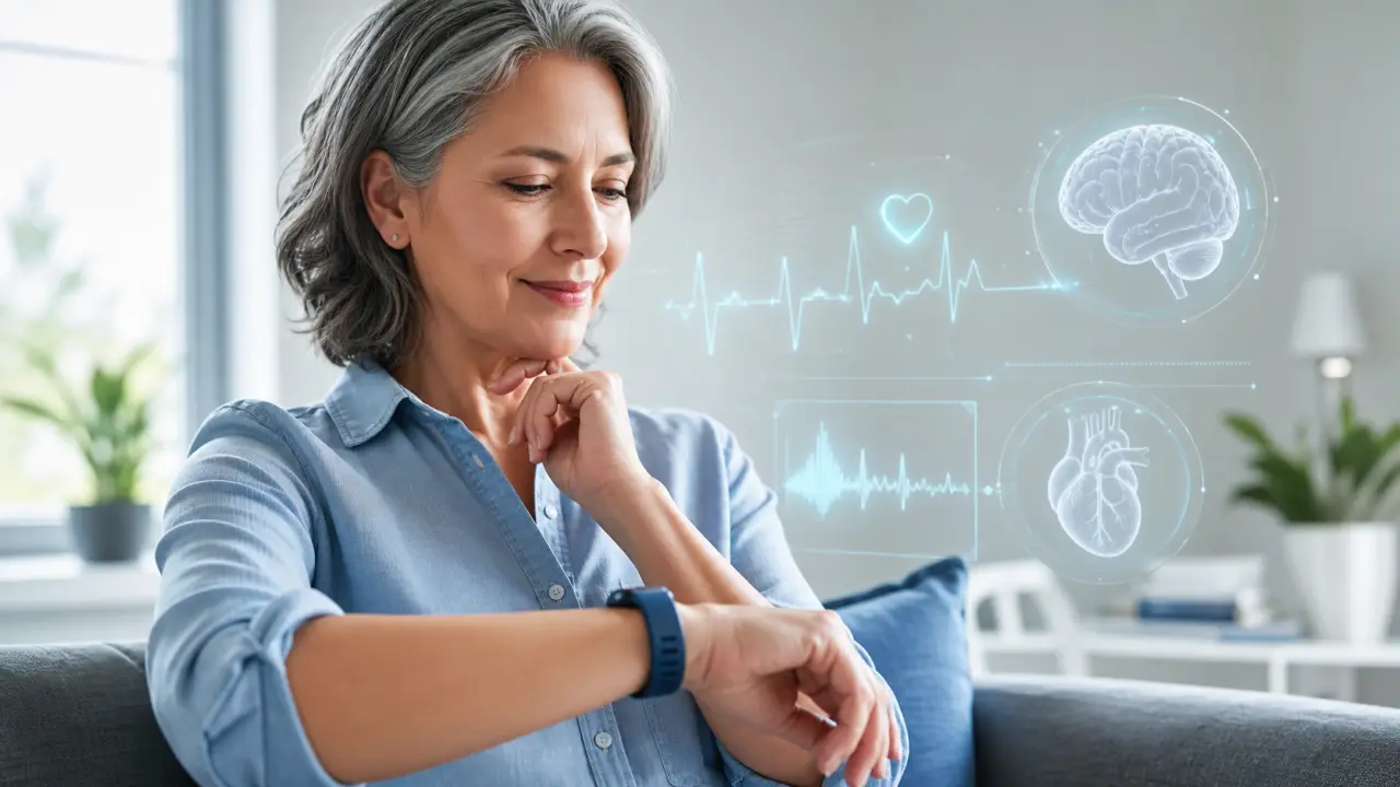 Professionnel de santé expliquant des données sur tablette à un patient dans un cabinet moderne