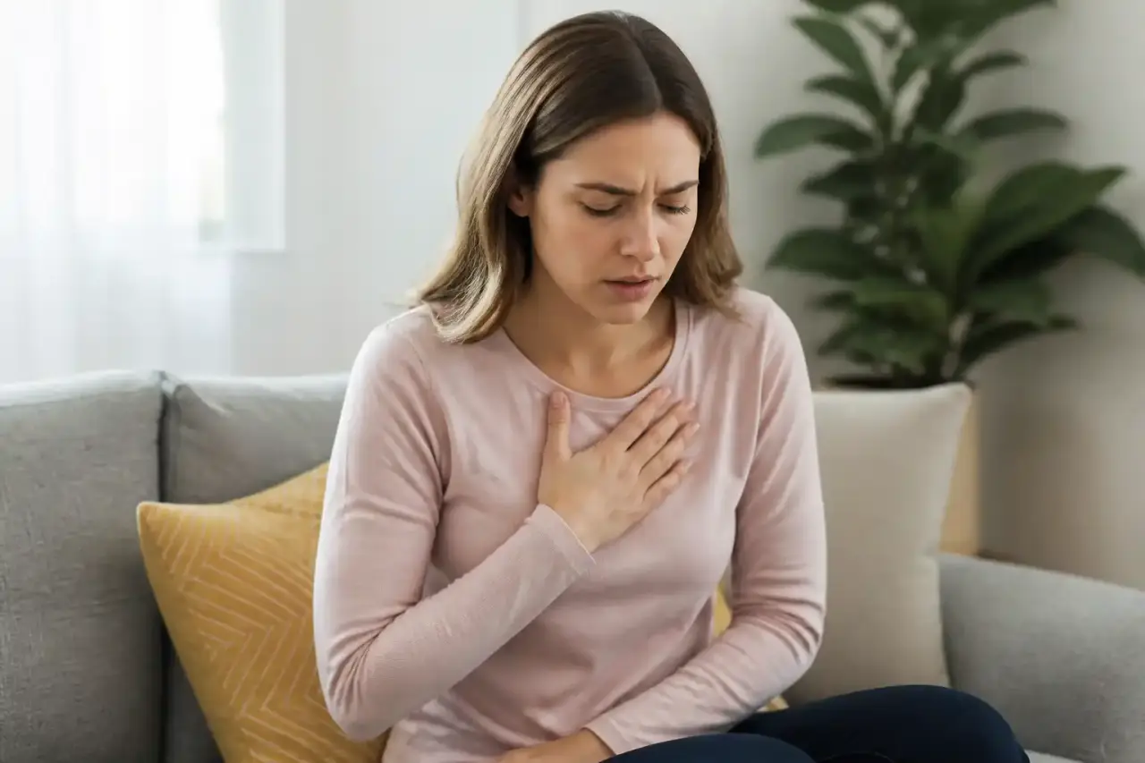 Médecin expliquant un bilan cardiaque à un patient dans un cabinet lumineux