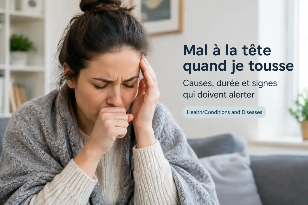 Mal à la tête quand je tousse : causes, durée et signes qui doivent alerter